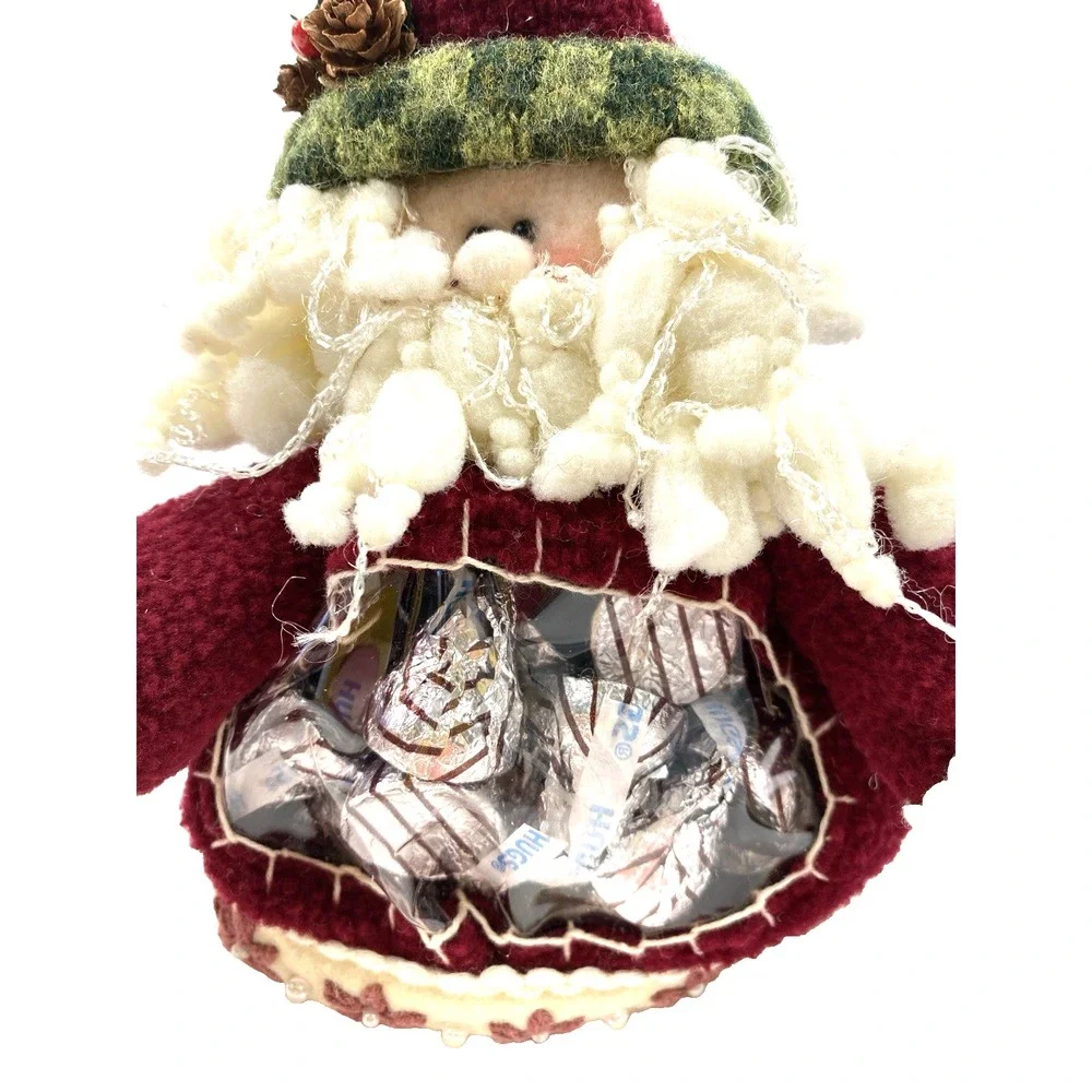 Christmas Holiday Santa Gift Gift Bag or Hanging Ornament